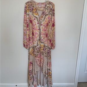 Size XS | Free People | Marais Printed Midi Dress NWOT
